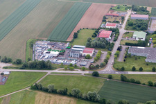 Enregistrement par drone de Niederlauterbach dans le département Bas Rhin, France