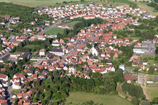 Vue oblique de Kutzenhausen dans le département Bas Rhin, France