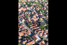Surbourg dans le département Bas Rhin, France depuis l'avion