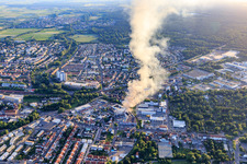 Photographie aérienne de Incendie majeur à Speyer dans le département Rhénanie-Palatinat, Allemagne