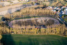 Vue oblique de Altrip dans le département Rhénanie-Palatinat, Allemagne