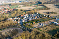 Altrip dans le département Rhénanie-Palatinat, Allemagne d'en haut