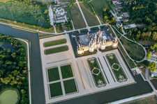 Chambord dans le département Loir et Cher, France du point de vue du drone