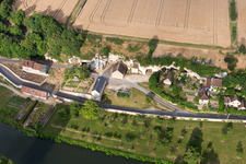 Vue aérienne de Thoré-la-Rochette dans le département Loir et Cher, France