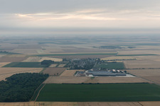 Vue d'oiseau de Talcy dans le département Loir et Cher, France