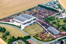 Talcy dans le département Loir et Cher, France du point de vue du drone