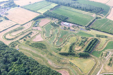 Vue aérienne de Chailley dans le département Yonne, France