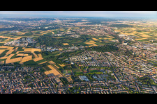 Vue oblique de Ludwigsburg dans le département Bade-Wurtemberg, Allemagne