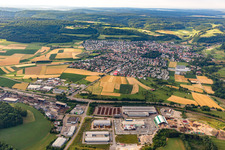 Vue aérienne de Essingen dans le département Bade-Wurtemberg, Allemagne