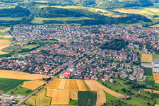 Photographie aérienne de Essingen dans le département Bade-Wurtemberg, Allemagne