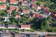 Vue oblique de Quartier Riedlingen in Donauwörth dans le département Bavière, Allemagne