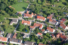 Vue d'oiseau de Quartier Riedlingen in Donauwörth dans le département Bavière, Allemagne