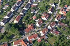 Vue aérienne de Colonie de Ramberg à le quartier Riedlingen in Donauwörth dans le département Bavière, Allemagne