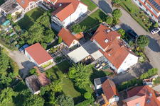 Quartier Riedlingen in Donauwörth dans le département Bavière, Allemagne d'un drone
