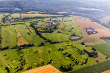 Vue aérienne de Club de golf Donauwörth Gut Lederstatt à Donauwörth dans le département Bavière, Allemagne
