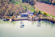 Zone industrielle d'Oberwald à Wörth am Rhein dans le département Rhénanie-Palatinat, Allemagne d'un drone