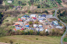Vue aérienne de Zone industrielle S à Jockgrim dans le département Rhénanie-Palatinat, Allemagne