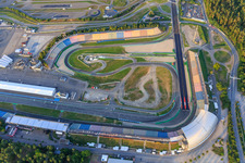 Vue aérienne de Tribune sud du Hockenheimring Bade-Wurtemberg à Hockenheim dans le département Bade-Wurtemberg, Allemagne