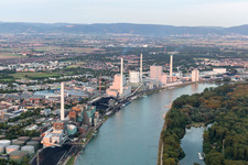 GKM à le quartier Neckarau in Mannheim dans le département Bade-Wurtemberg, Allemagne d'en haut