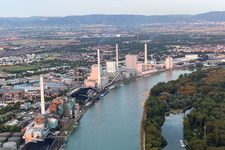 GKM à le quartier Neckarau in Mannheim dans le département Bade-Wurtemberg, Allemagne hors des airs
