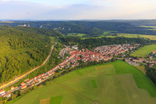 Vue aérienne de Vue du nord à Fridingen an der Donau dans le département Bade-Wurtemberg, Allemagne