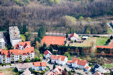 Vue aérienne de TC77 Jockgrim eV à Jockgrim dans le département Rhénanie-Palatinat, Allemagne
