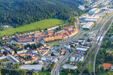 Vue aérienne de Aesculap AG (B. Braun) à Tuttlingen dans le département Bade-Wurtemberg, Allemagne