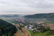 Vue aérienne de Du nord à le quartier Stahringen in Radolfzell am Bodensee dans le département Bade-Wurtemberg, Allemagne