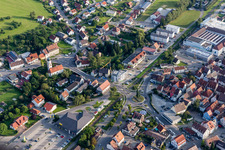 Vue aérienne de Zone industrielle et commerciale Industriestraße à Meßkirch dans le département Bade-Wurtemberg, Allemagne