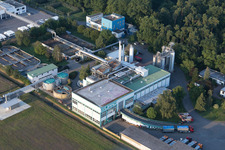 Supro GmbH à le quartier Hüttenfeld in Lampertheim dans le département Hesse, Allemagne d'en haut