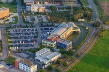 Photographie aérienne de Zone industrielle à Bensheim dans le département Hesse, Allemagne