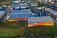 Zone industrielle du Nord à Lorsch dans le département Hesse, Allemagne hors des airs