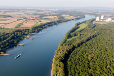 Vue aérienne de Centrale nucléaire Biblis à le quartier Nordheim in Biblis dans le département Hesse, Allemagne