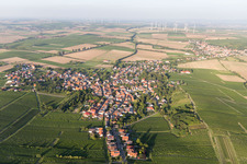 Quartier Dittelsheim in Dittelsheim-Heßloch dans le département Rhénanie-Palatinat, Allemagne d'en haut