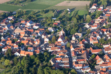 Quartier Dittelsheim in Dittelsheim-Heßloch dans le département Rhénanie-Palatinat, Allemagne hors des airs