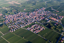 Quartier Nußdorf in Landau in der Pfalz dans le département Rhénanie-Palatinat, Allemagne d'en haut