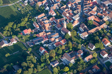 Vue d'oiseau de Quartier Nußdorf in Landau in der Pfalz dans le département Rhénanie-Palatinat, Allemagne