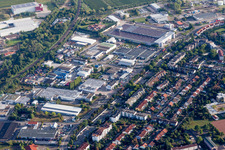 Vue aérienne de Landau Nord à Landau in der Pfalz dans le département Rhénanie-Palatinat, Allemagne