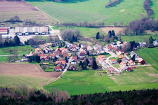 Vue aérienne de Quartier Wahlen in Grasellenbach dans le département Hesse, Allemagne