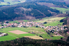 Vue oblique de Quartier Wahlen in Grasellenbach dans le département Hesse, Allemagne