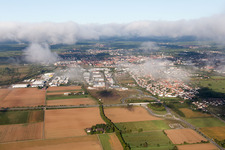 Vue oblique de Quartier Queichheim in Landau in der Pfalz dans le département Rhénanie-Palatinat, Allemagne