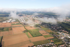 Quartier Queichheim in Landau in der Pfalz dans le département Rhénanie-Palatinat, Allemagne depuis l'avion