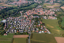 Quartier Billigheim in Billigheim-Ingenheim dans le département Rhénanie-Palatinat, Allemagne hors des airs