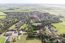 Vue aérienne de Janderup dans le département Syddanmark, Danemark