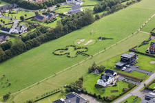 Villas de luxe dans un quartier résidentiel d'un lotissement unifamilial du Jutland à Varde dans le département Syddanmark, Danemark d'en haut