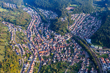Quartier Ersingen in Kämpfelbach dans le département Bade-Wurtemberg, Allemagne hors des airs