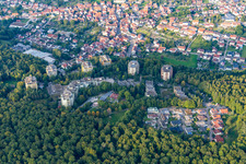 Vue aérienne de La colonie de Waldpark à Eisingen dans le département Bade-Wurtemberg, Allemagne
