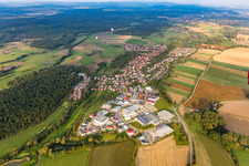 Photographie aérienne de Zone industrielle Otto-Hahn-Straße à le quartier Dürrn in Ölbronn-Dürrn dans le département Bade-Wurtemberg, Allemagne