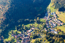 Vue aérienne de Bobenthal dans le département Rhénanie-Palatinat, Allemagne