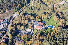 Dahn dans le département Rhénanie-Palatinat, Allemagne du point de vue du drone